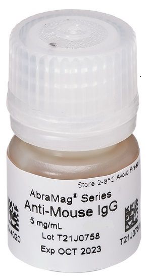 AbraMag anti-Mouse Magnetic Beads Skip to the beginning of the images gallery AbraMag anti-Mouse Magnetic Beads, 1 mL sample size, 5 mg/mL