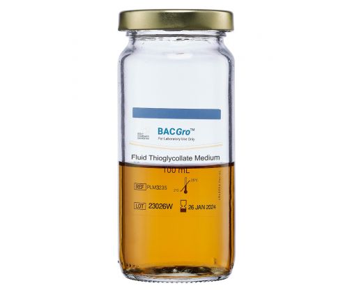 BACGro Fluid Thioglycollate Medium, Unbagged Jar / 100ml